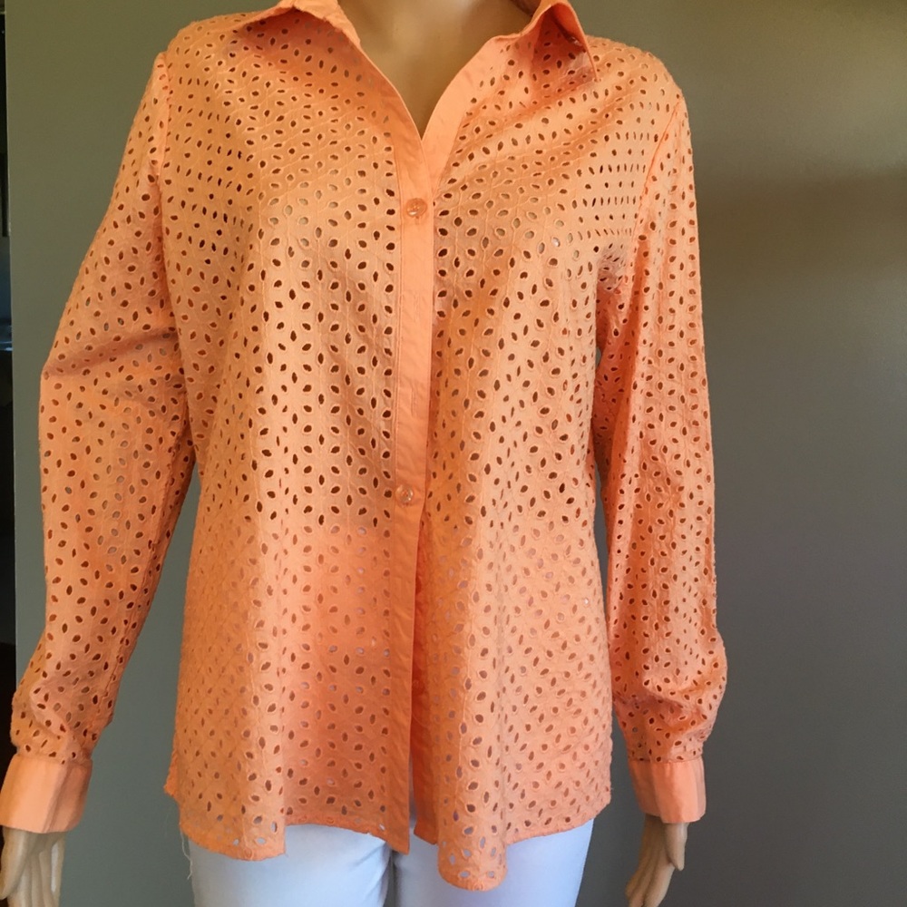 Misses Eyelet Spring Blouse